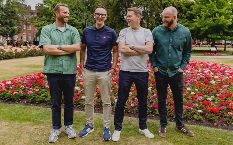 HyperFinity co-founders Damon Bryan, Thomas Hill, Peter Denby and Adam Barrowcliff