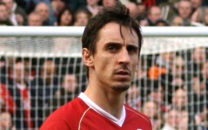 Gary Neville, Manchester United - credit Austin Osuide, Wikimedia Commons
