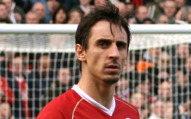Gary Neville, Manchester United - credit Austin Osuide, Wikimedia Commons