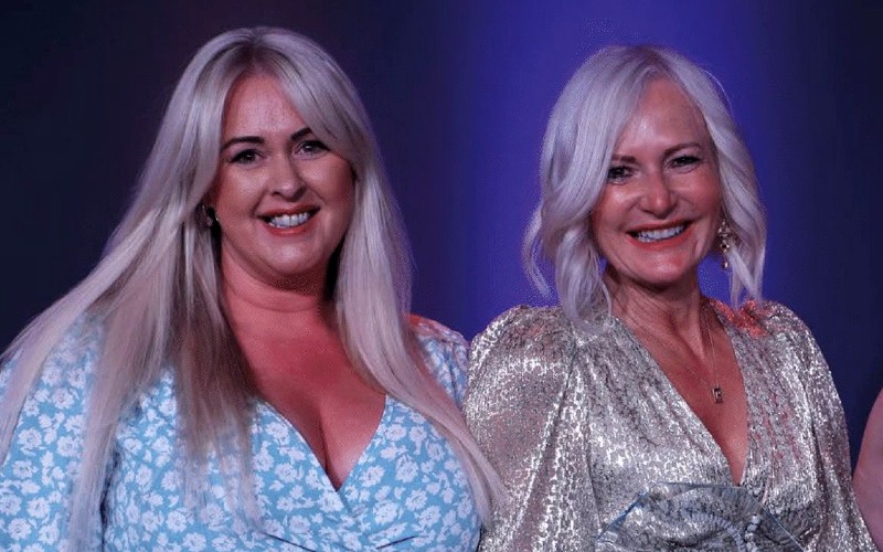 Jordan Dargue, left, and Helen Oldham